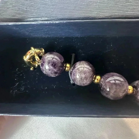 NIB Stauer amethyst ball bracelet - Picture 4 of 10